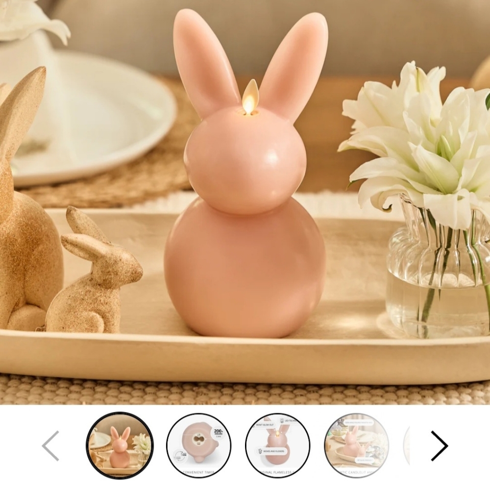 Luminara Limited Edition 2025 Bunny Flameless Candle